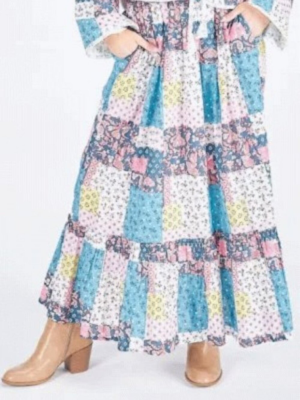 Ophelia Tiered Maxi Length Skirt by Simply Southern